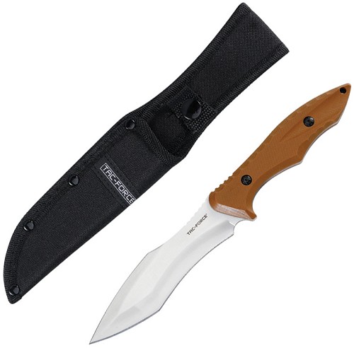 Tac Force Fixed Blade Knife Brown - TFFIX120BN 
