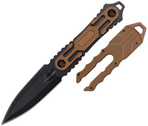 Tac Force Fixed Blade Knife Brown - TFFIX124BN 