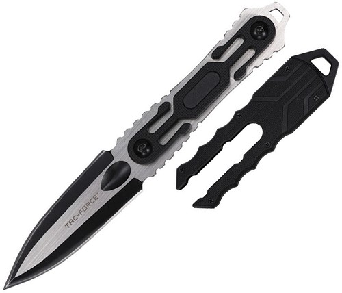 Tac Force Fixed Blade Knife Gray - TFFIX124GY 