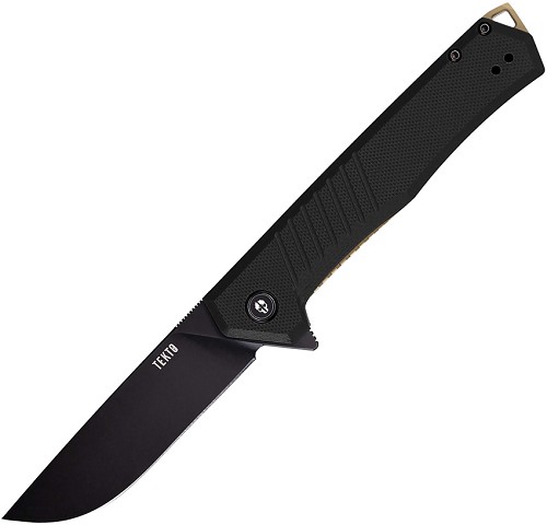 Tekto Knives F1 Alpha Linerlock Pocket Knife Black/Bronze - TKTF1GBKBK3 