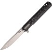 Tekto Knives F2 Bravo Linerlock Pocket Knife Carbon Fiber/Silver - TKTF2CBKSL4 