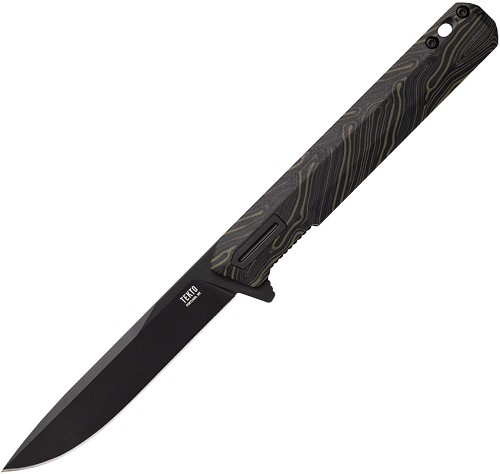Tekto F2 Bravo Linerlock Pocket Knife G10 - TKTF2GMXBK1 