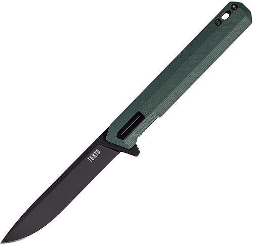 Tekto Knives F2 Bravo Linerlock Pocket Knife OD Green/Black - TKTF2GODBK1 