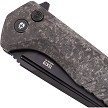 TKTF3CBKBK1 Tekto F3 Charlie Button Lock Pocket Knife Carbon Fiber 