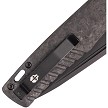 TKTF3CBKBK1 Tekto F3 Charlie Button Lock Pocket Knife Carbon Fiber 