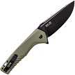 TKTF3GODBK1 Tekto F3 Charlie Button Lock Pocket Knife OD Green 