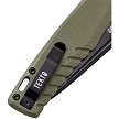 TKTF3GODBK1 Tekto F3 Charlie Button Lock Pocket Knife OD Green 
