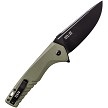 TKTF3GODBK1 Tekto F3 Charlie Button Lock Pocket Knife OD Green 