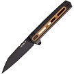 Tekto F4 Echo Button Lock Pocket Knife Brown - TKTF4RGBRS35 