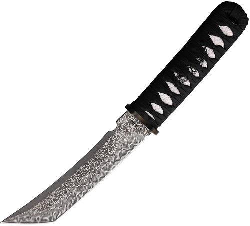Tokisu Damask Tanto Fixed Blade Knife - TOK32623 