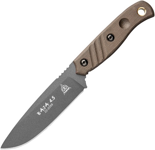 TOPS Baja 4.5 Fixed Blade Knife Green - TPBAJA4502 