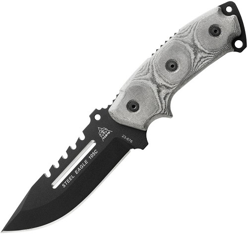 TOPS Steel Eagle Hunter Knife Point Saw - TPSE105C 