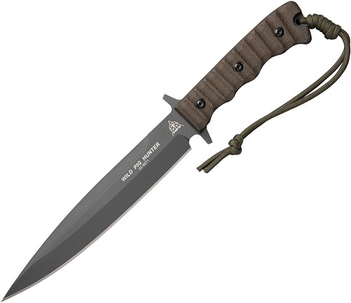 TOPS Wild Pig Hunter Fixed Blade Knife Sniper Gray - TPWPH04 