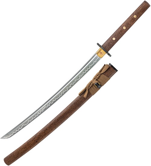 United Cutlery Shikoto Tigerwood Wakizashi Sword - UC3629 