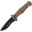 USMC Rapid Lock Pocket Knife Tan - USM3010TN 