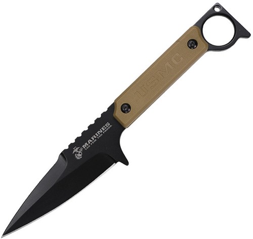 USMC Fixed Blade Knife Tan - USMFIX3005TN 