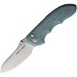 Viper Moon Button Lock Pocket Knife Teal Canvas - V6010TE 