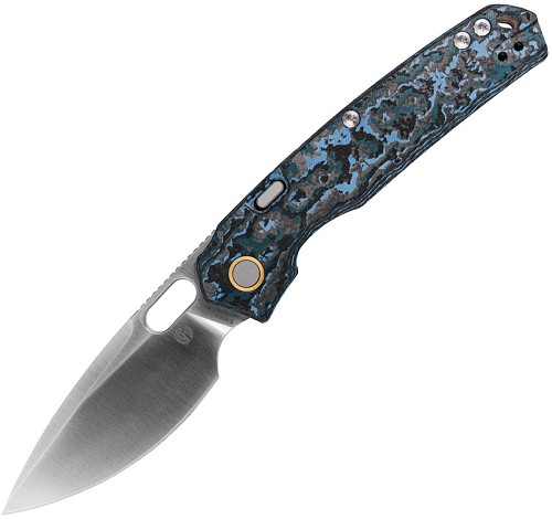 Vosteed Psyop Top Linerlock Pocket Knife Fat Carbon Fiber Arctic - VOSA2208 