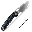Vosteed Psyop Top Linerlock Pocket Knife Fat Carbon Fiber Arctic - VOSA2208 