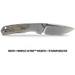 Vosteed Psyop 299 Top Linerlock Pocket Knife Green - VOSA2218 