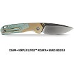 Vosteed Psyop 299 Top Linerlock Pocket Knife Teal - VOSA2221 