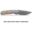 Vosteed Psyop 299 Top Linerlock Pocket Knife - VOSA2232 