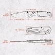 Vosteed Psyop 299 Top Linerlock Pocket Knife - VOSA2232 