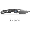 Vosteed Psyop Top Linerlock Pocket Knife Carbon Fiber - VOSA2236 