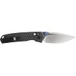 VOSA2303 Vosteed Mini Psyop Crossbar Lock Pocket Knife Carbon Fiber 