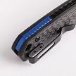 VOSA2303 Vosteed Mini Psyop Crossbar Lock Pocket Knife Carbon Fiber 