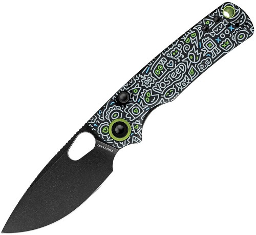 Vosteed Porcupine Top Linerlock Pocket Knife Doodle - VOSA2619 