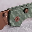 VOSA2907 Vosteed Raccoon Top Linerlock Pocket Knife Green 