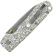 Vosteed Raccoon Top Linerlock Pocket Knife Doodle - VOSA2933 