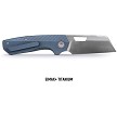 Vosteed Nip-L Top Linerlock Pocket Knife Titanium Blue - VOSA4202 