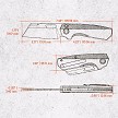 Vosteed Nip-L Top Linerlock Pocket Knife Titanium Blue - VOSA4202 