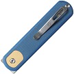 VOSCGVTML Vosteed Corgi Trek Lock Pocket Knife Blue Micarta 