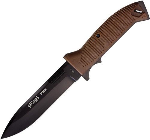 Walther P38 Fixed Blade Knife Brown - WAL50891 
