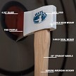 WATL070 World Axe Throwing League WATL Big Axe Throwing Axe 