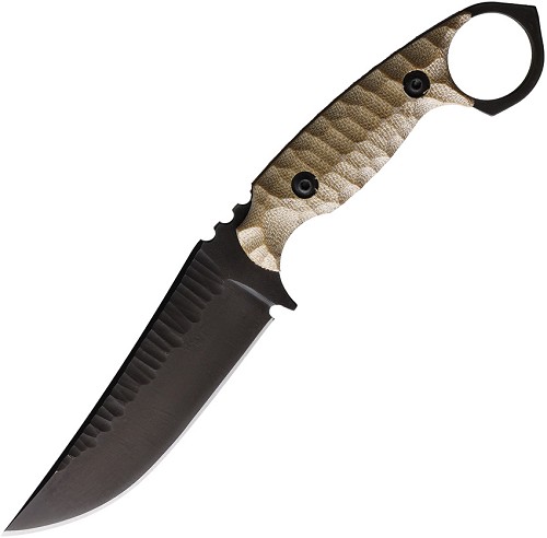 Wachtman Knife & Tool Titanoraptor Knife Tan Micarta - WCH003MCS 