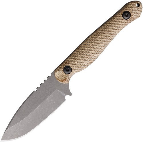 Wachtman Knife & Tool Eddy 2 Fixed Blade Knife Tan - WCHE2NT 