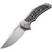 We Knife Co Ltd Magnetron Framelock Pocket Knife Rose Carbon Fiber - WE180582 