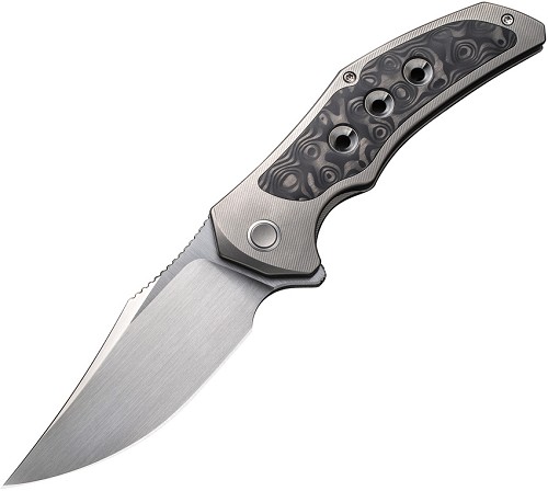 We Knife Co Ltd Magnetron Framelock Pocket Knife Rose Carbon Fiber - WE180582 