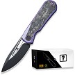 We Knife Co Ltd Baloo Framelock Pocket Knife Mystery Box Purple - WE210333MB 