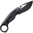 WE220132 We Knife Co Ltd Envisage Framelock Pocket Knife Black Stonewash 