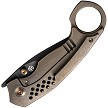 WE220133 We Knife Co Ltd Envisage Framelock Pocket Knife Bronze 
