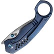 WE220134 We Knife Co Ltd Envisage Framelock Pocket Knife Blue 