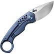 WE220134 We Knife Co Ltd Envisage Framelock Pocket Knife Blue 