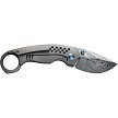 WE22013DS1 We Knife Co Ltd Envisage Framelock Pocket Knife Damascus 