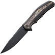 We Knife Co Ltd Zonda Framelock Pocket Knife Copper Foil - WE220163 