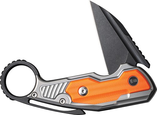 We Knife Co Ltd Yardbird Button Lock Pocket Knife Orange - WE220211 